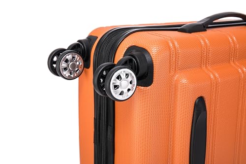 Rockland Melbourne Hardside Expandable Luggage with Spinner Wheels, 2TONENAVY, 2 Piece (20/28)