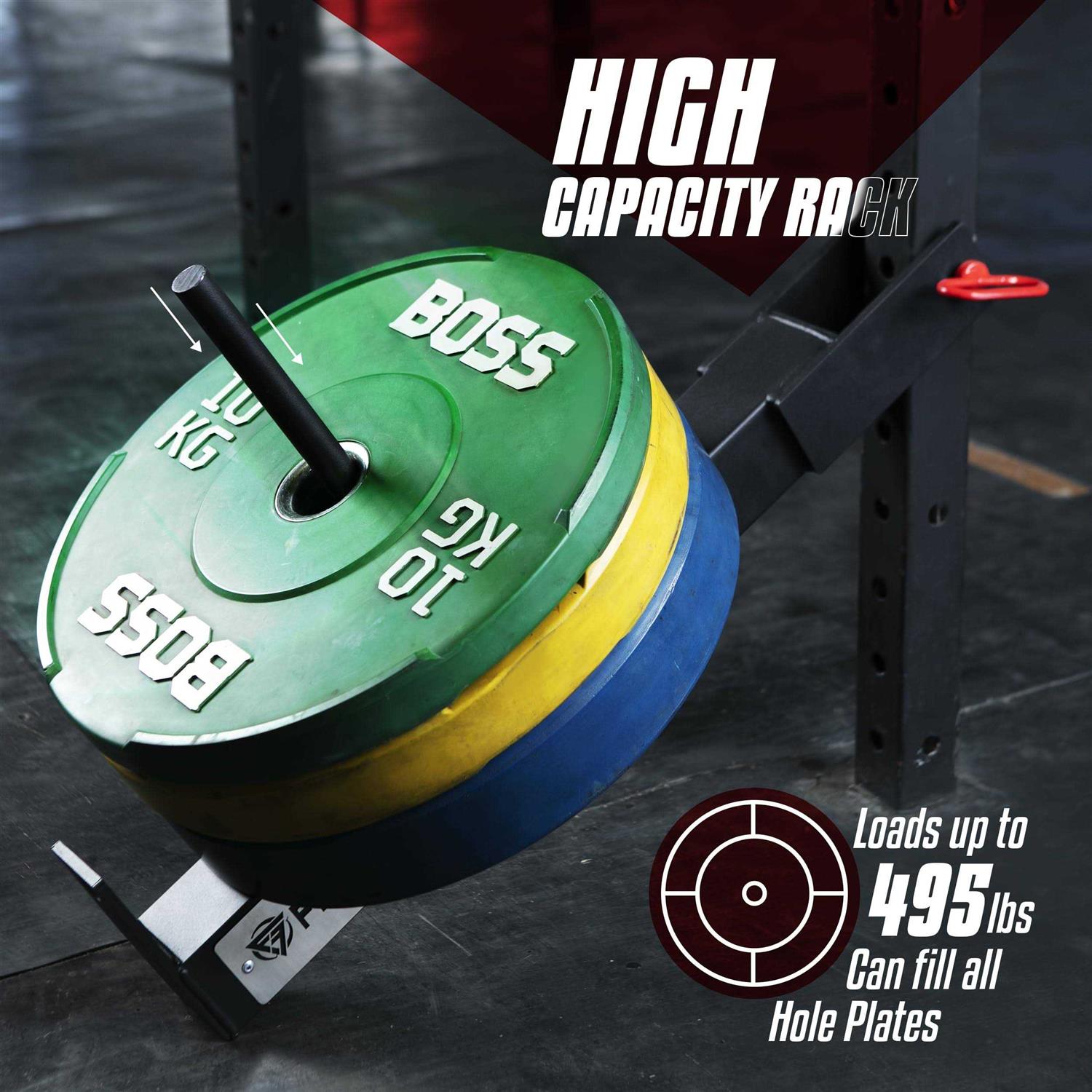 FitForge Belt Squat Attachment for Rack Space Saving Power Rack Squat Stand Attachment - Sports Supplies Online Store