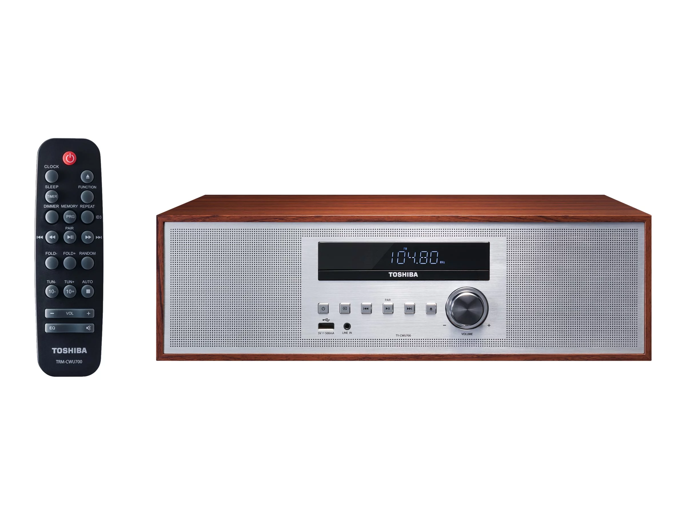 Toshiba TY-CWU700 All-in-One Wireless BT CD Player Speaker System + Remote