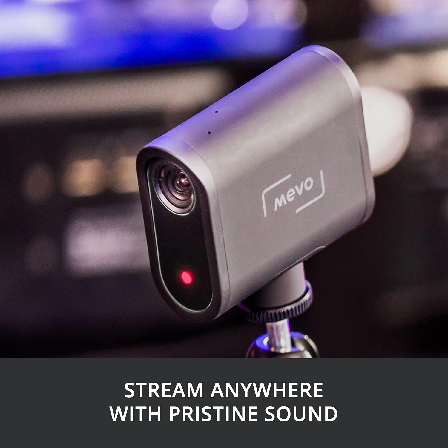 Mevo Start Wireless Live Streaming Camera 1080p HD Video Quality Bundle with Blucoil USB Condenser Microphone, USB-A Mini Hub, Pop Filter