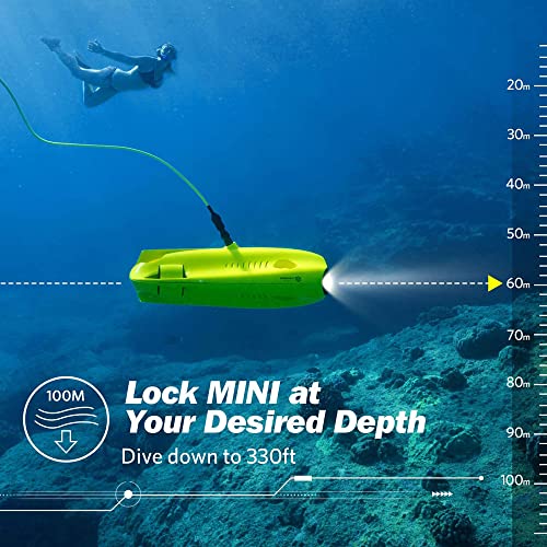 Underwater Drone Underwater Omnidirectional Movement 4K UHD Camera VR Headset Real-Time Control LED True 360° Ultra Wide Angle Posture Lock Slow