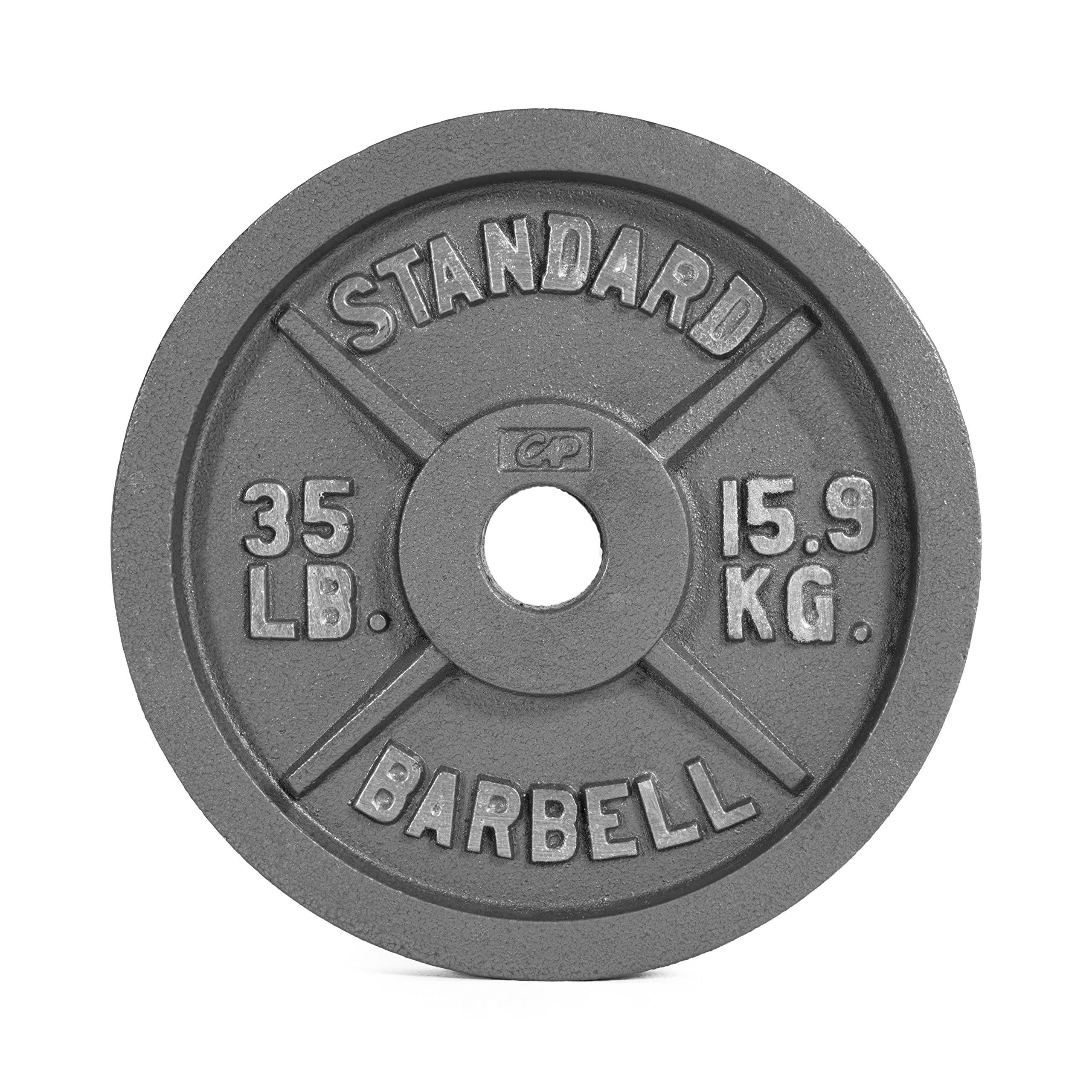 Cap Barbell 35 lb Gray Olympic Plate