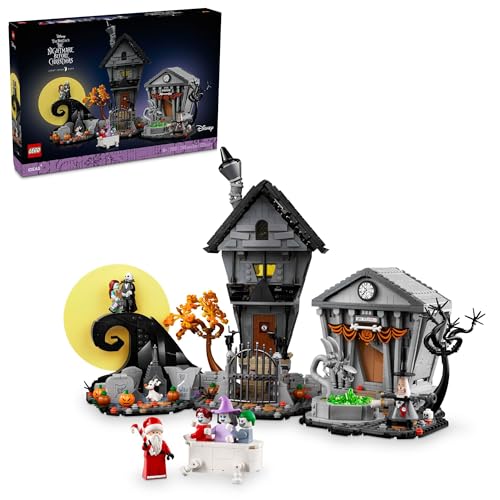 LEGO Disney Tim Burton's The Nightmare Before Christmas Decor - Building Set for Adults for Display, Ages 18+