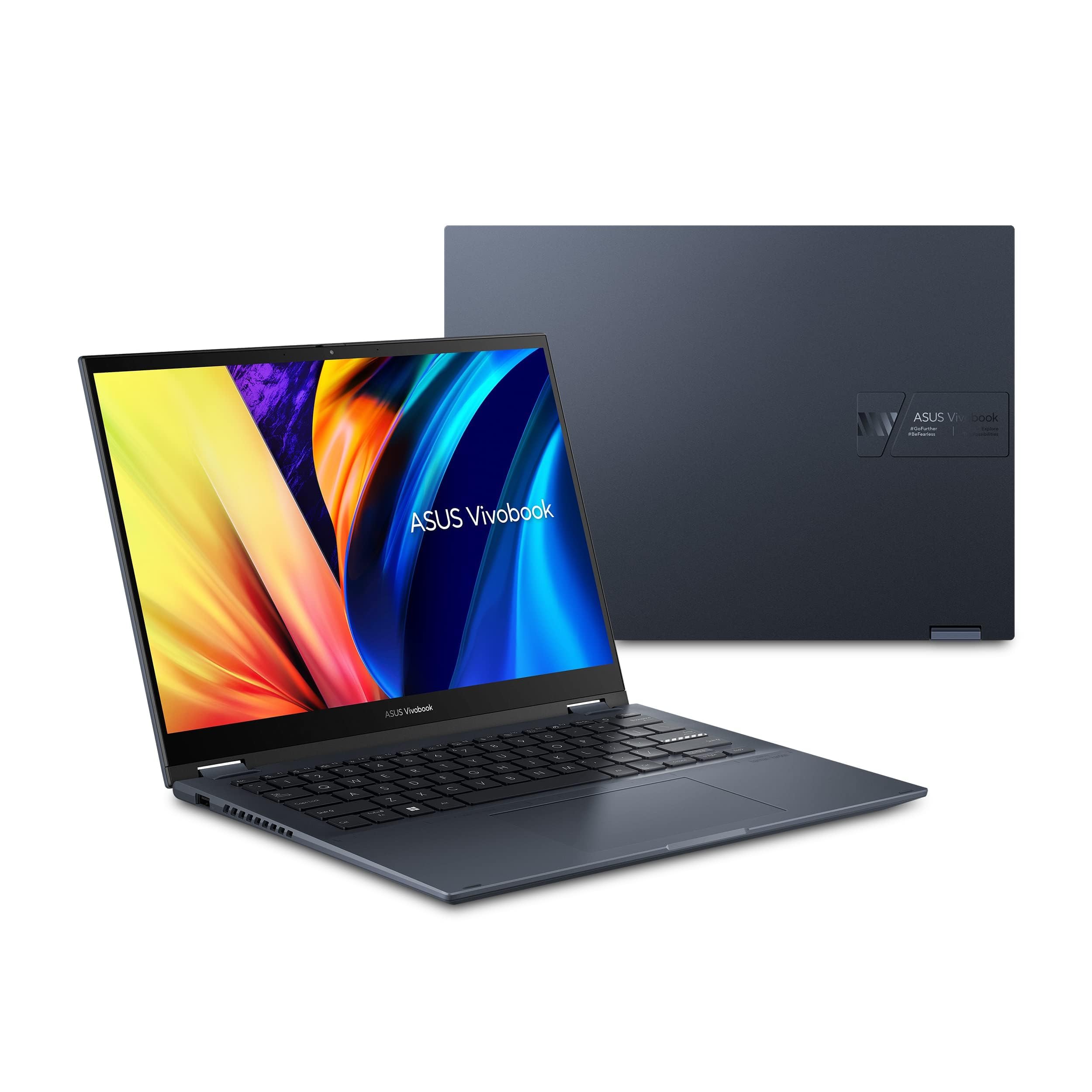 ASUS Vivobook S 14 Flip 14” FHD Touch Display, Intel Core i5-12500H CPU, 8GB DDR4 RAM, 512GB SSD, NumberPad, Thunderbolt 4, Windows 11 Home