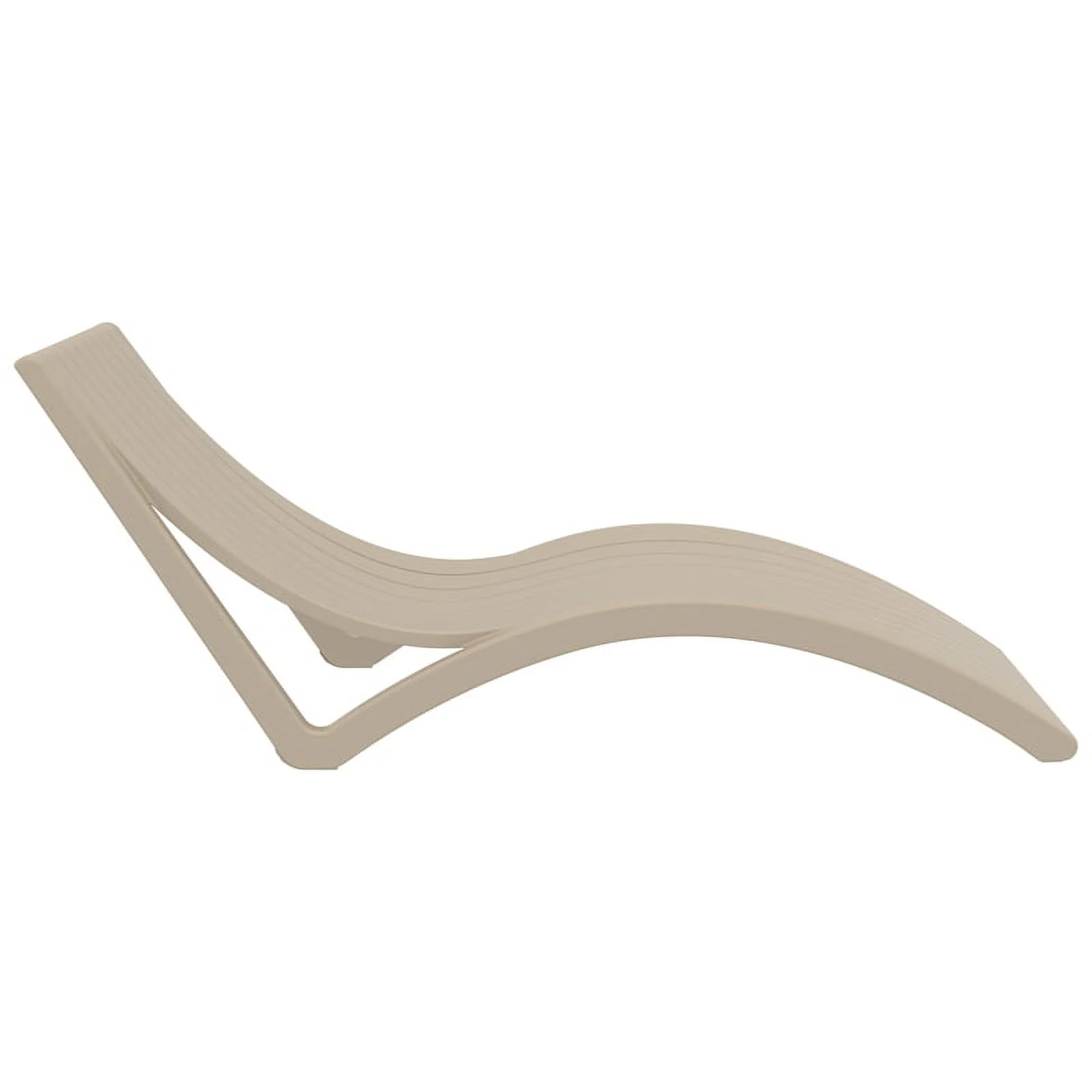 Compamia Slim Pool Chaise Sun Lounger Taupe