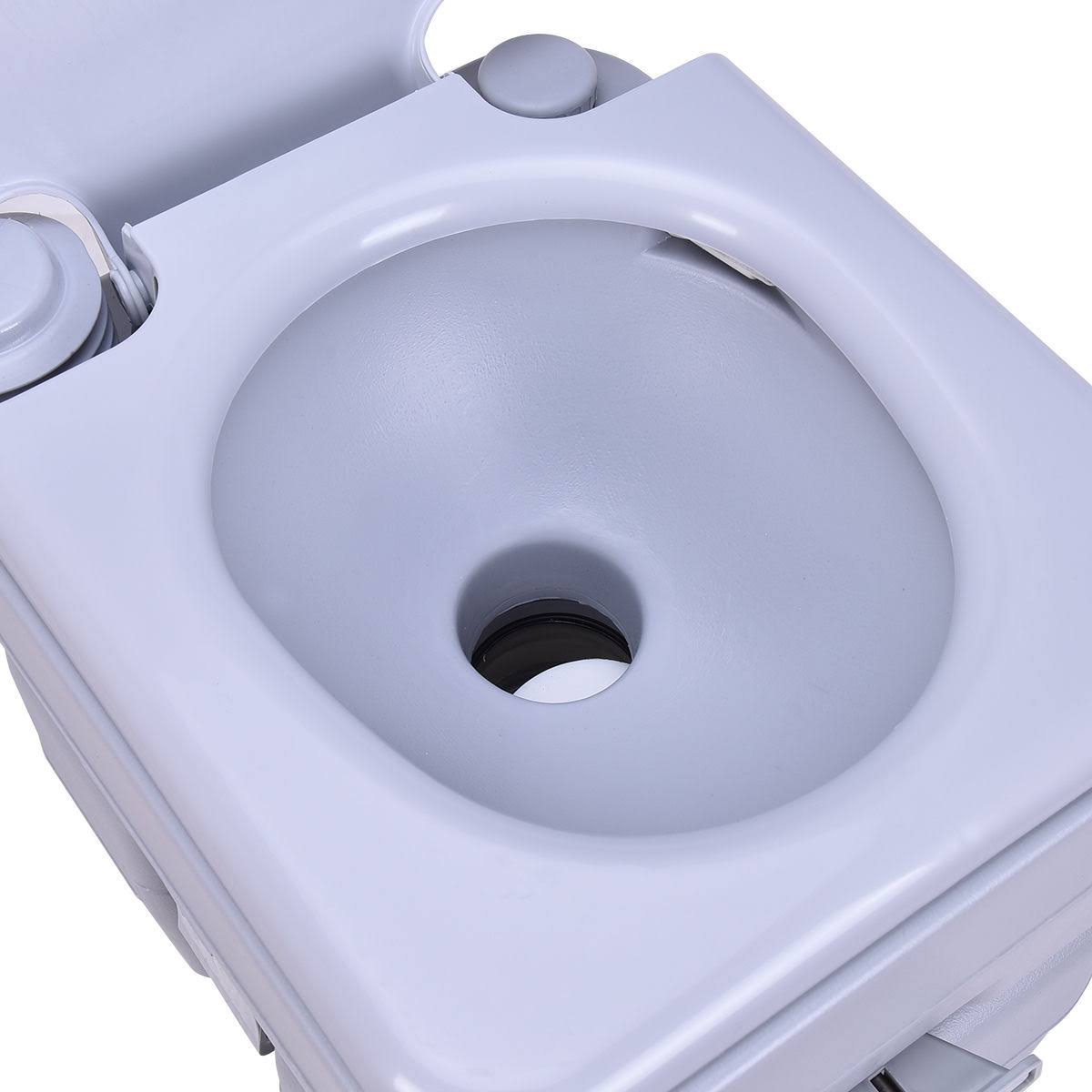 Giantex 5Gallon Portable Toilet Flush Travel Outdoor Camping Hiking Toilet Potty