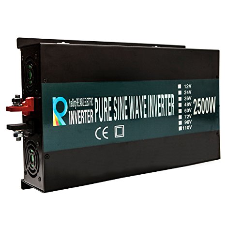 WZRELB Pure Sine Wave Power Inverter Power Supply with Display for Both DC Volt and AC Volt