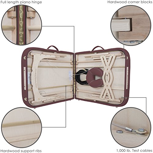 EARTHLITE Premium Portable Massage Table Package SPIRIT - Spa-Level Comfort, Deluxe Cushioning incl. Flex-Rest Face Cradle & Strata Face Pillow