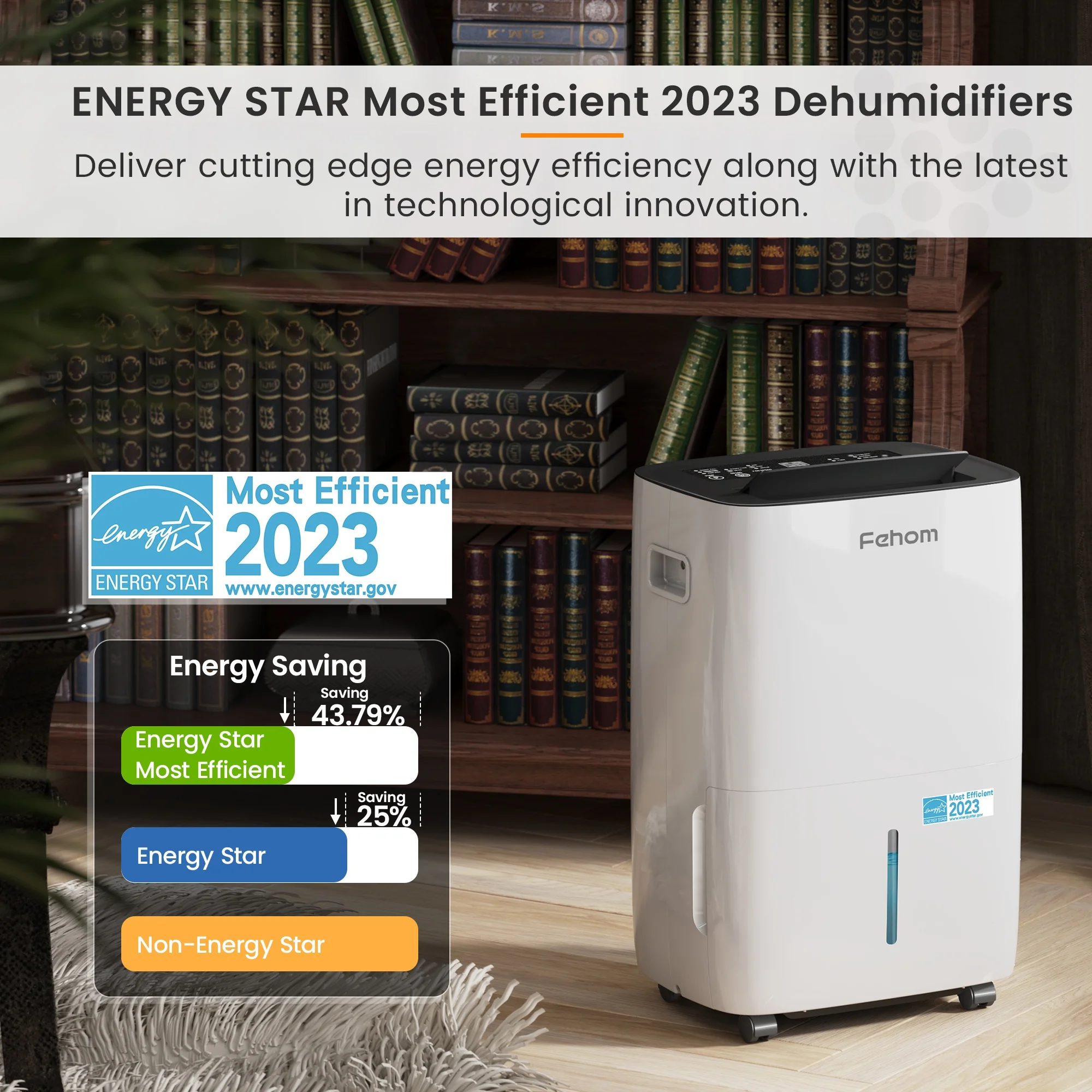 Yaufey 150 Pints Dehumidifier with Pump - 7000 Sq.Ft Dehumidifier for Basement with Drain Hose and 2.03 Gal Water Tank