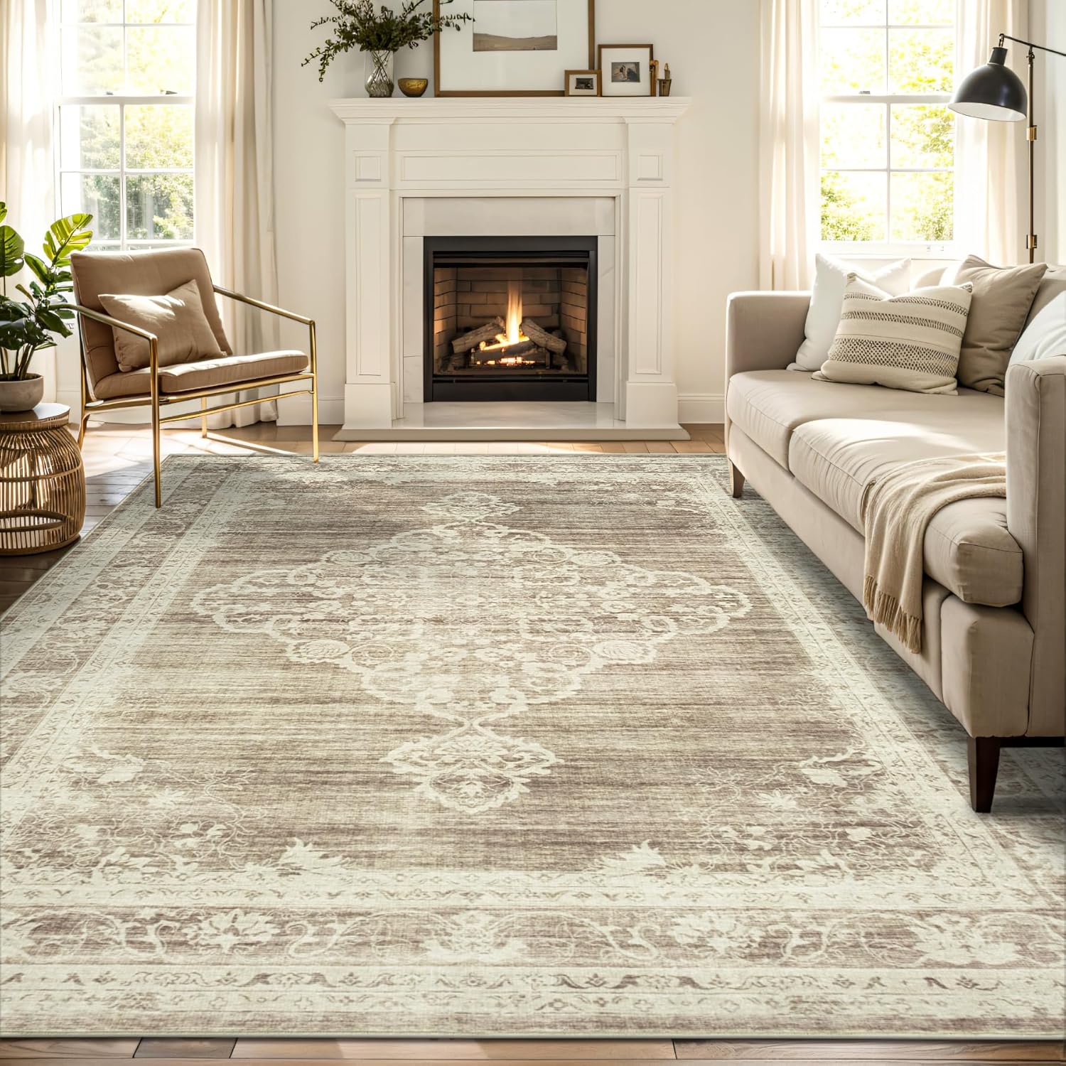 9x12 Area Rugs for Living Room Washable