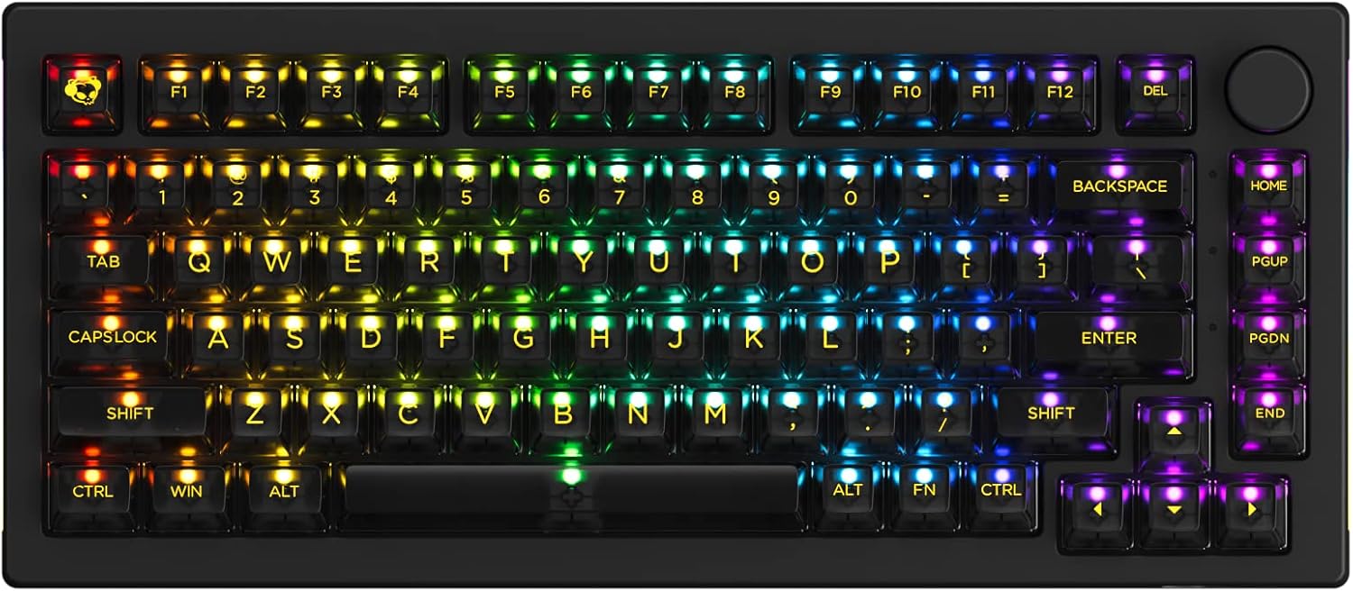 EPOMAKER AKKO LA 158 Keys ASA Profile Double-Shot PBT Full Keycaps Set, with Custom Storage Box for Mechanical Keyboard (LA ASA Keycaps)