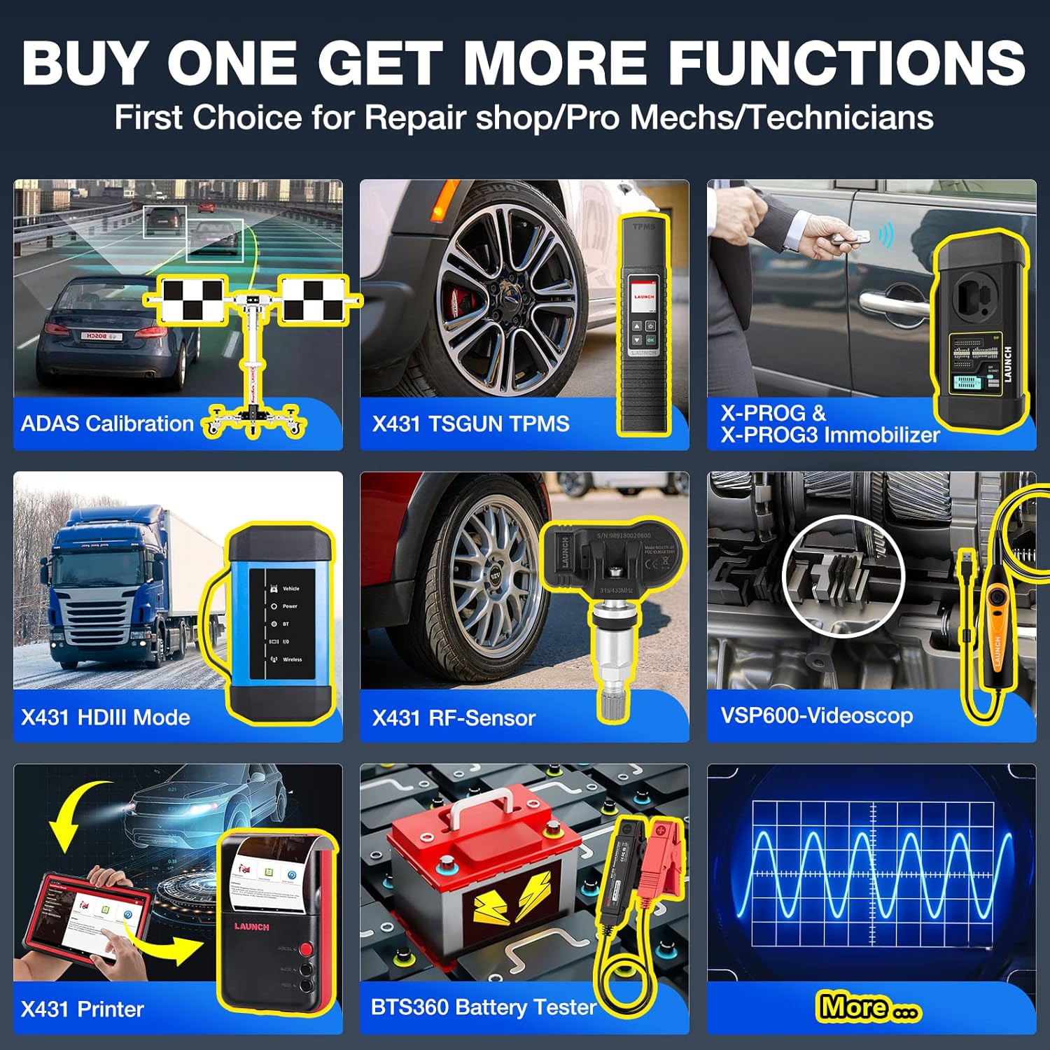 2022 Newest LAUNCH X431 PRO3S+,Upgraded of X431 V,Full Bi-Directional Car Diagnostic Scanner,OEM All System & 31+ Service Scan Tool,ECU Coding