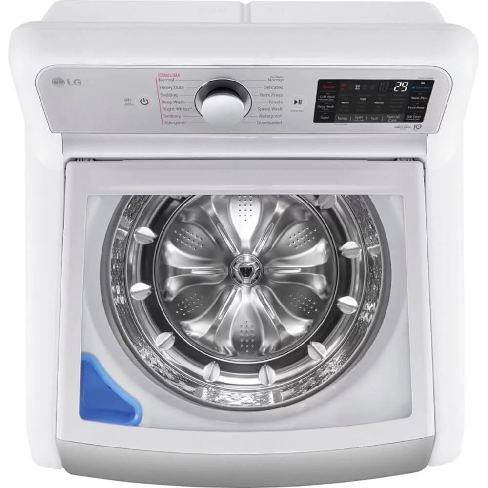 Lg Wt7900h 27" Wide 5.5 Cu Ft. Energy Star Rated Top Loading Washer - White