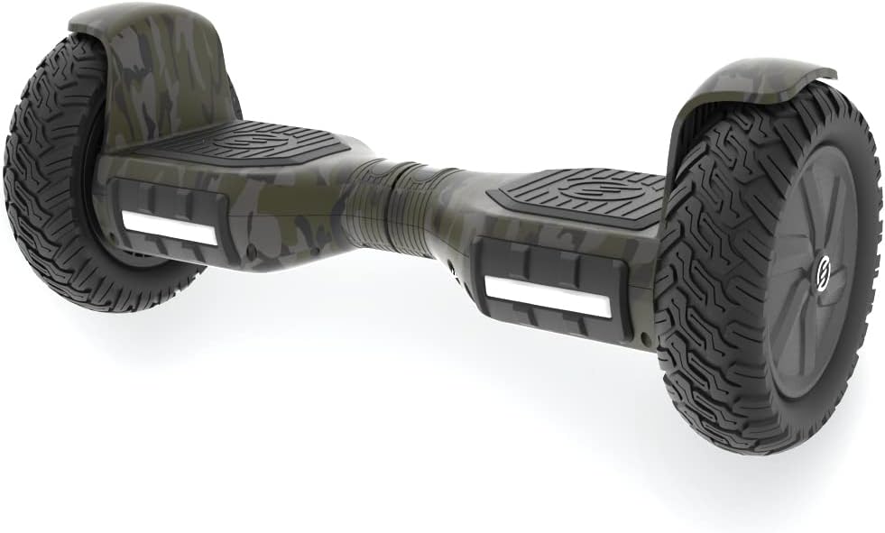 RIDE SWFT Sonic Hoverboard Self Balancing All Terrain Scooter,10” Off Road Tires, Top Speed of 9 mph, 8 Mile Distance, LED Lights, Bluetooth Speakers