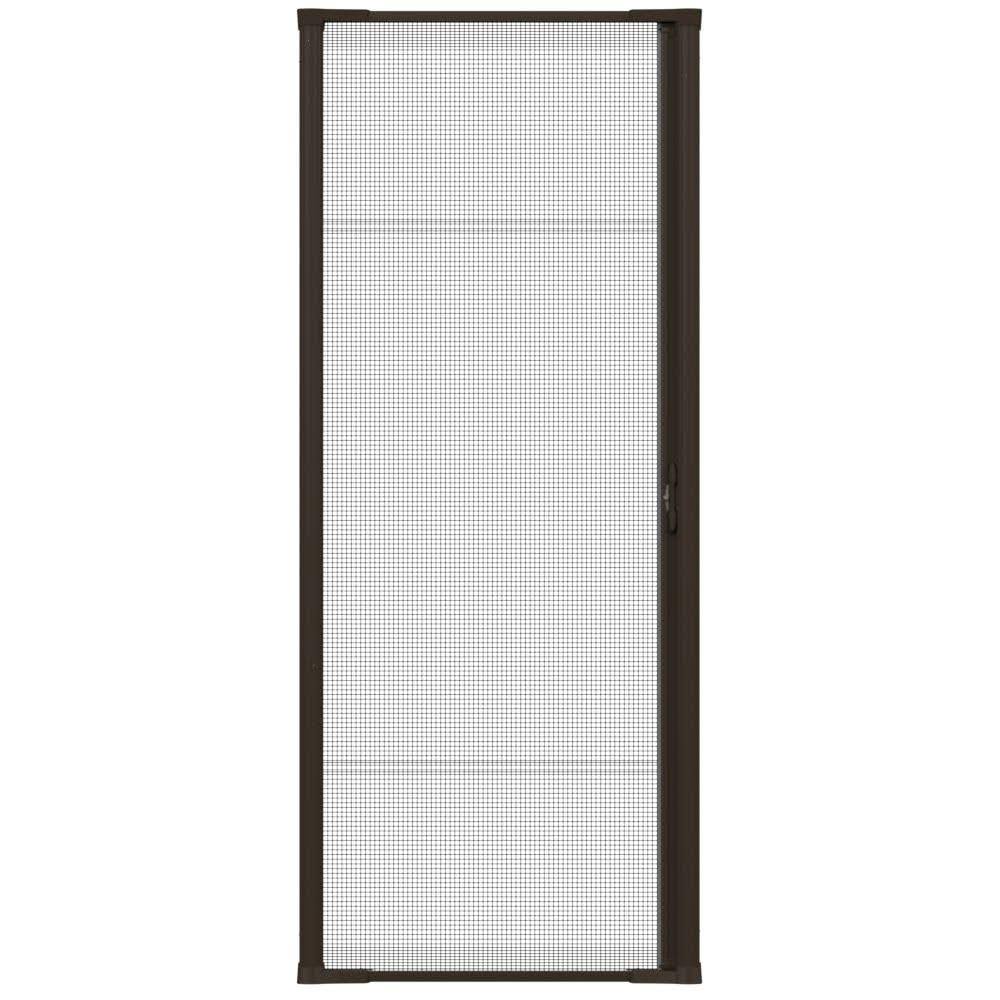 Larson Brisa 36-in x 80-in Brown Aluminum Frame Retractable Screen Door | 77210471 - Avayadevconnect