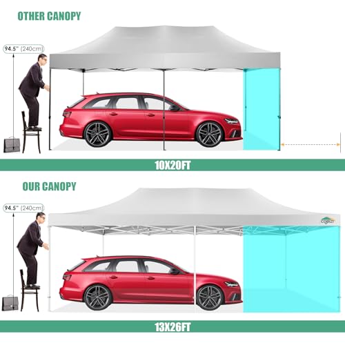 COBIZI 13x26 Pop Up Tent 13x26 Canopy with Sidewalls Heavy Duty Canopy Party Tent for Parties