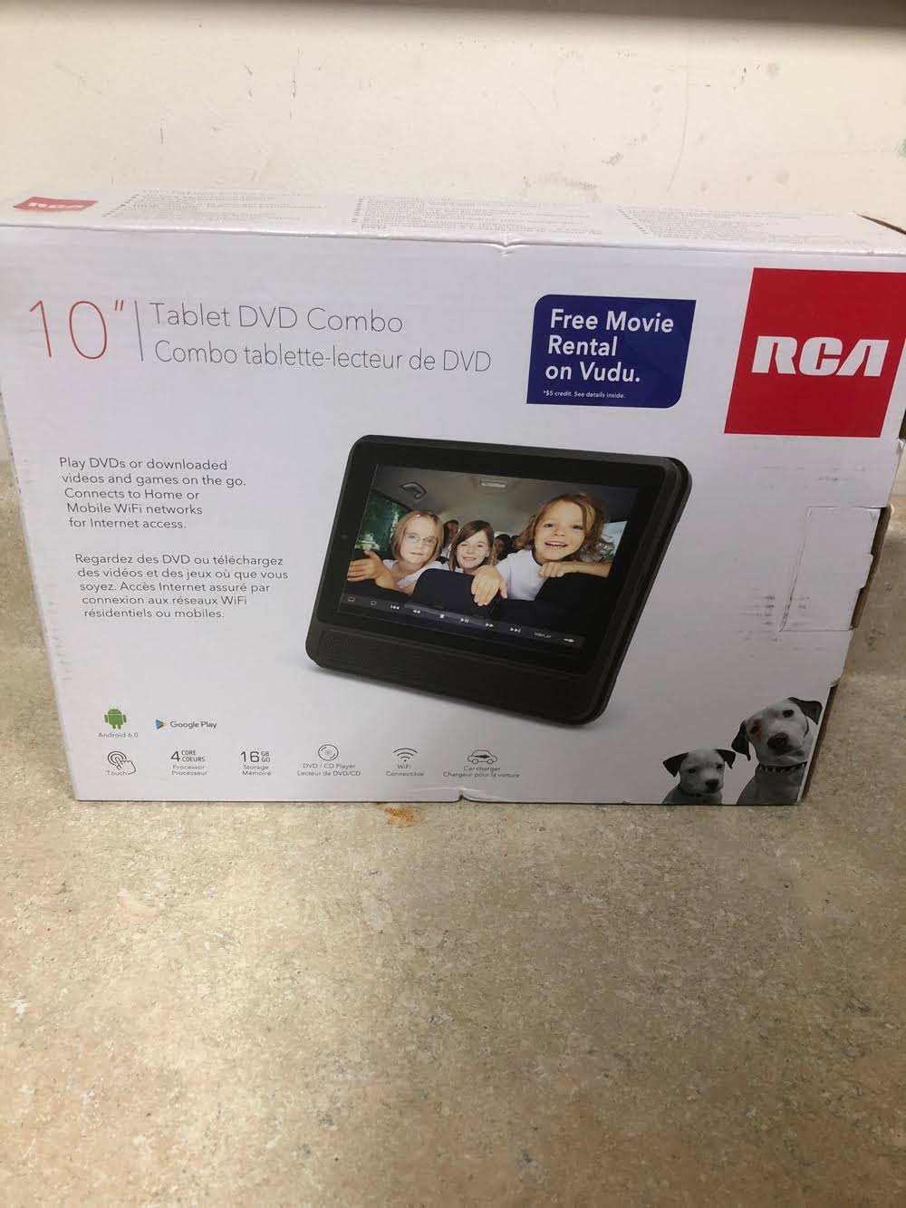 RCA DRP2091 DVD Combo Tablet - Wi Fi - 16 GB - Black - 10x22