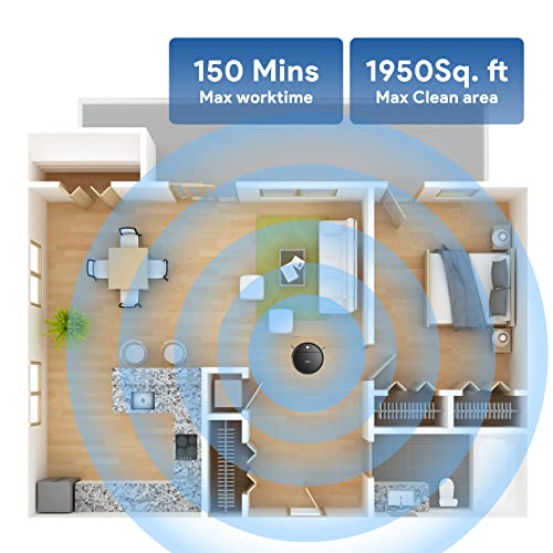 Robot Vacuum and Mop: 2-In-1 Robotic Vacuum Gyroscope Navigation Z-Zag Cleaning & Alexa/APP Control& Tangle-Free& Schedule Cleaning