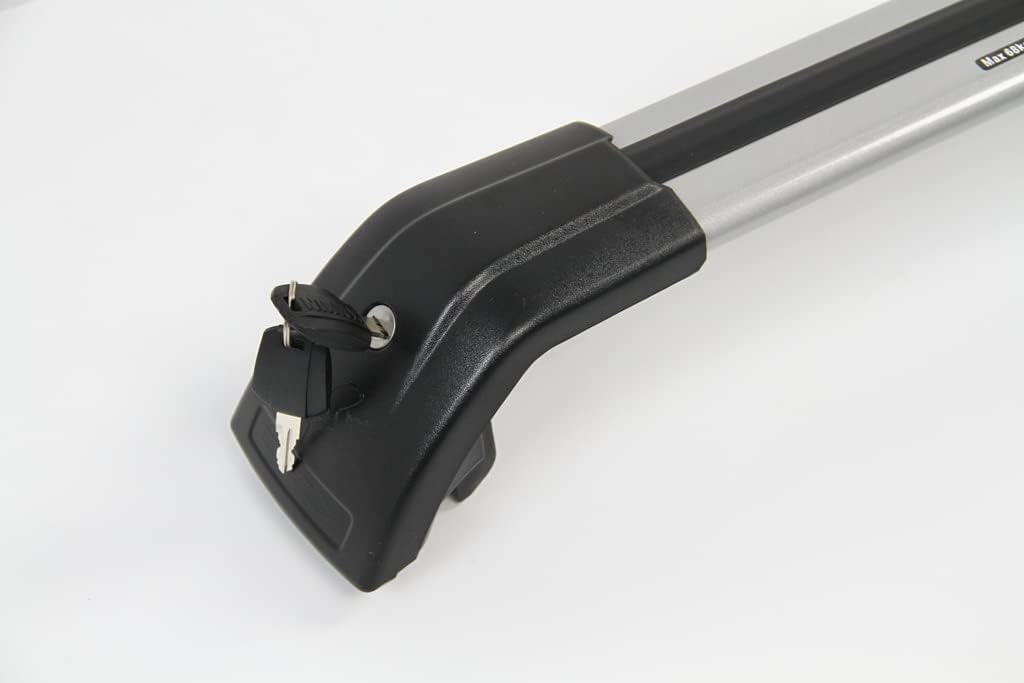 Roof Rack Side Rails Cross Bars Fit for Compatible with 2020-2022 VW Atlas Cross Sport (Silver/Black)