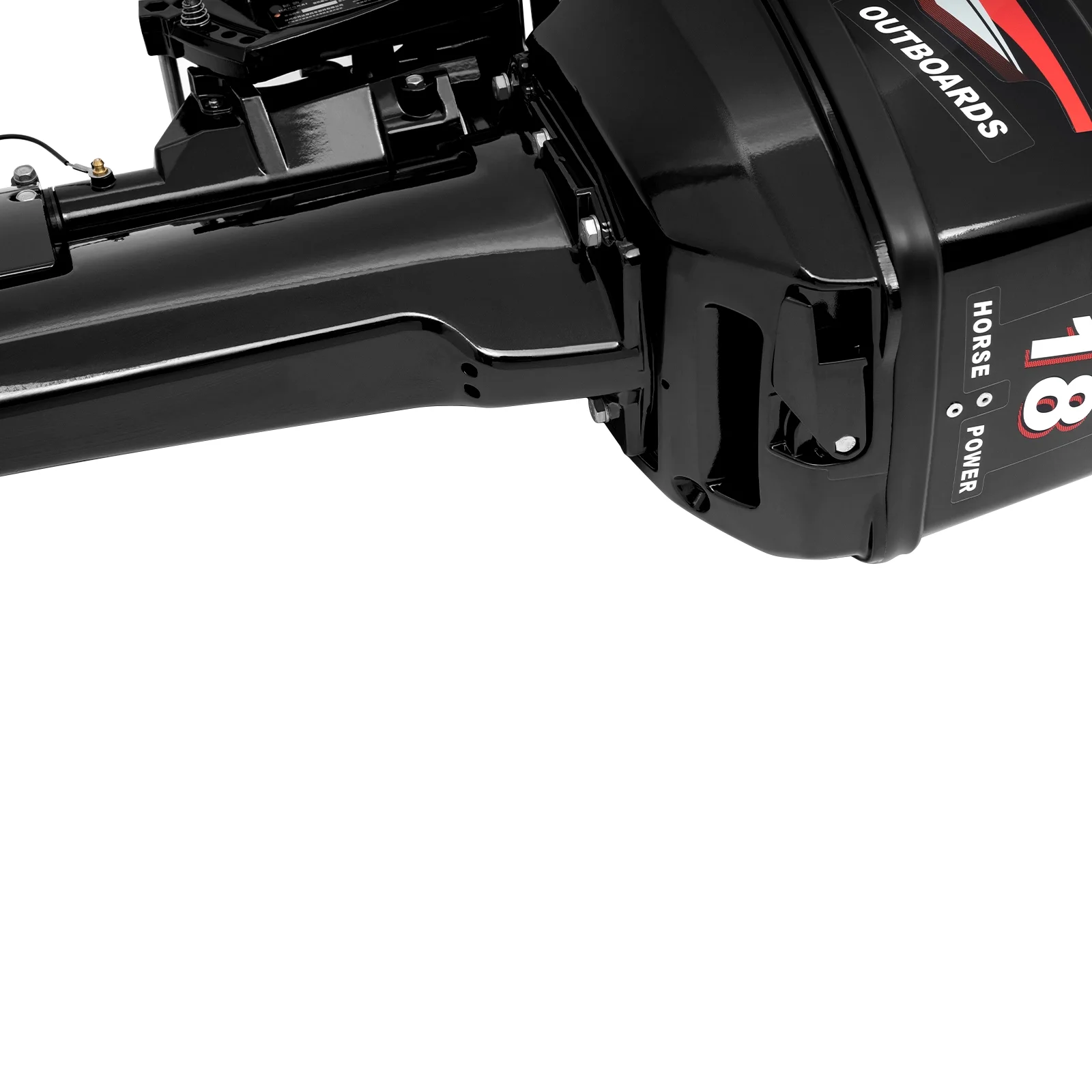 HANGKAI 2 Stroke 18HP Outboard Motor Boat Engine Water Cooling & CDI Short Shaft Marine Outboard Motor