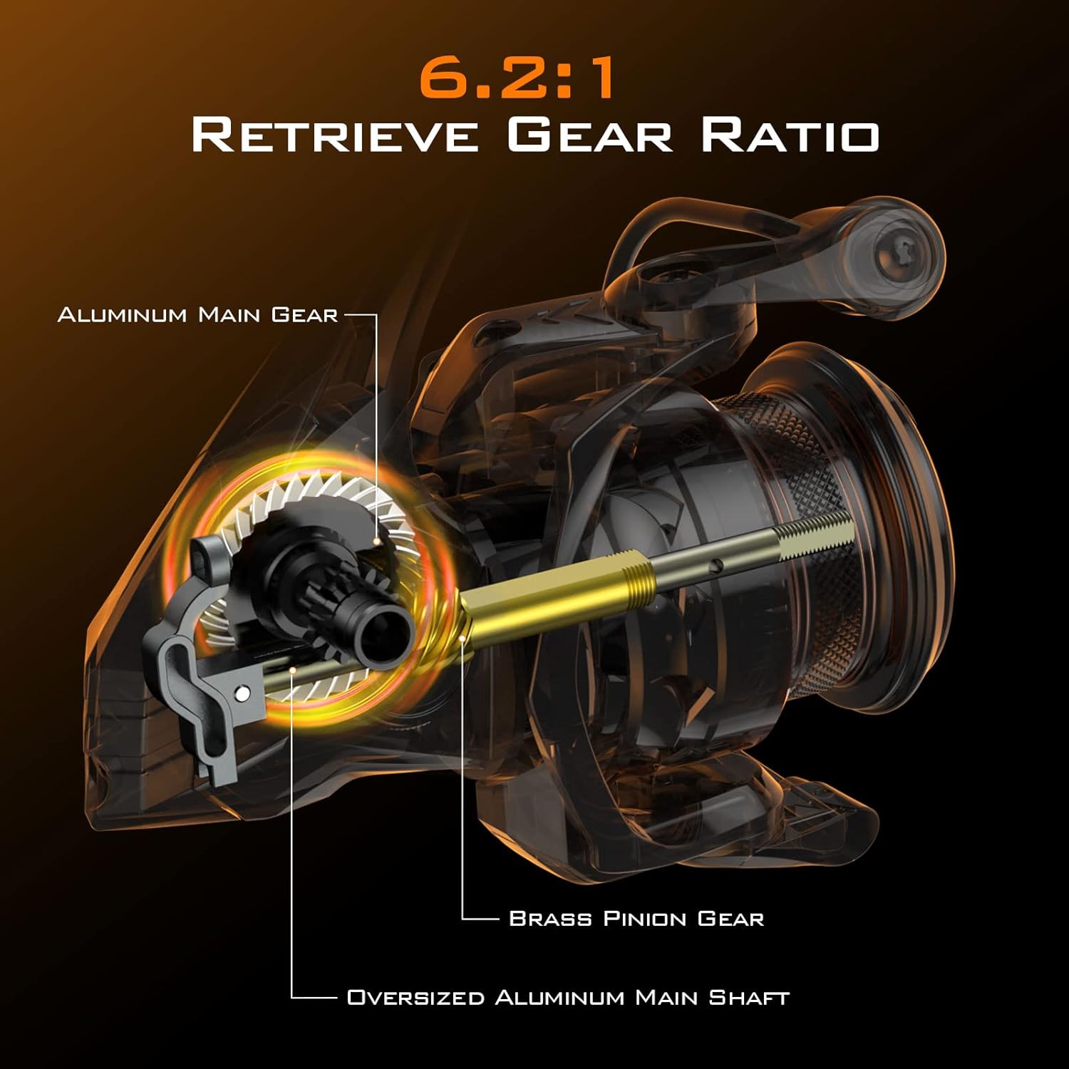 KastKing Kestrel Spinning and Ice Fishing Reel 1000 SFS Carbon Body, Lightweight and Weighs 4.6 Oz, Full Carbon Fiber Frame