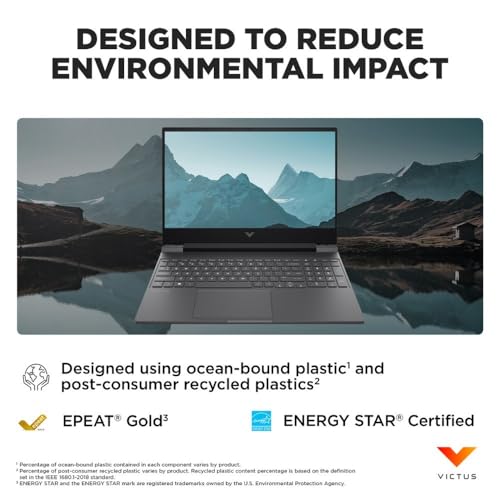 HP Victus 15.6" 144Hz FHD Gaming Laptop,AMD Ryzen 5 7535HS,16GB DDR5 RAM,512GB SSD,AMD Radeon RX 6550M,Beats RTX 2050,Backlit Keyboard,Windows11 Pro