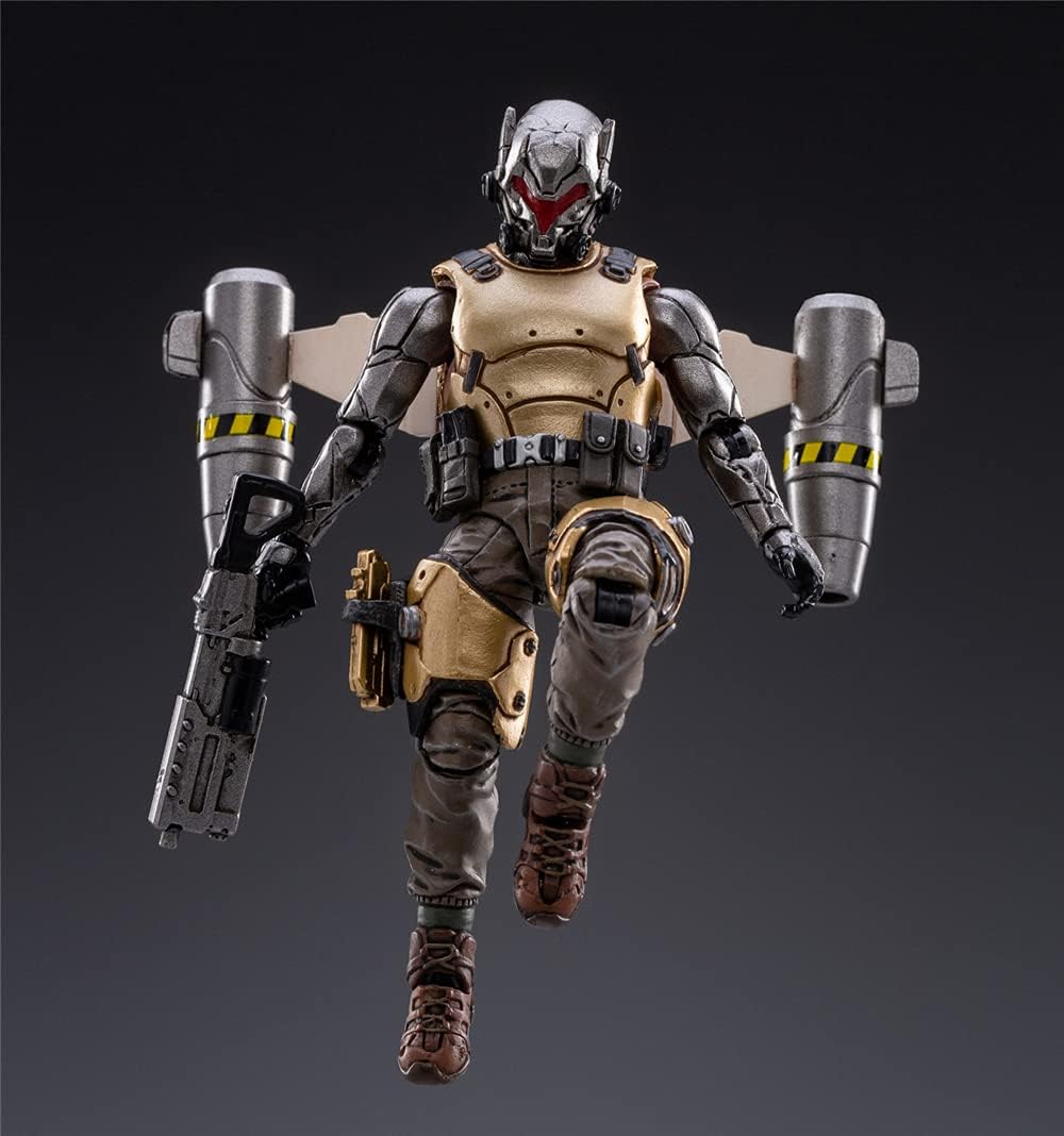 HiPlay JoyToy 1/18 Scale Science-Fiction Action Figures Full Set-Battle for The Stars Series-Saluk Flame Dragon Cavalry (Crimson)