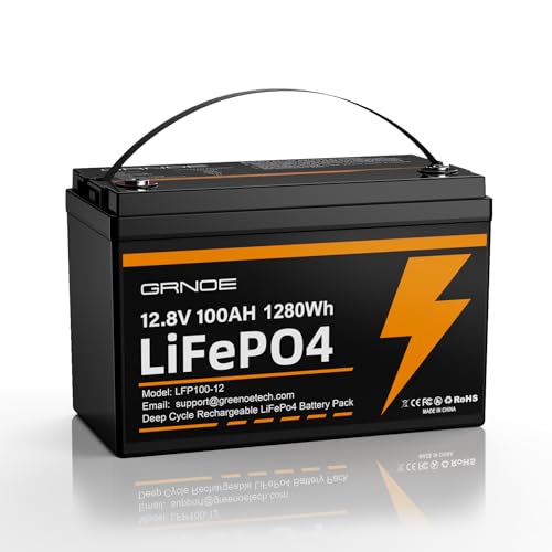 12V 100Ah LiFePO4 Battery Group 31 With Built-in 100A BMS, 15000 Deep Cycles Rechargeable Lithium Battery Prefect for Solar System, Rvs, Marine, Vans