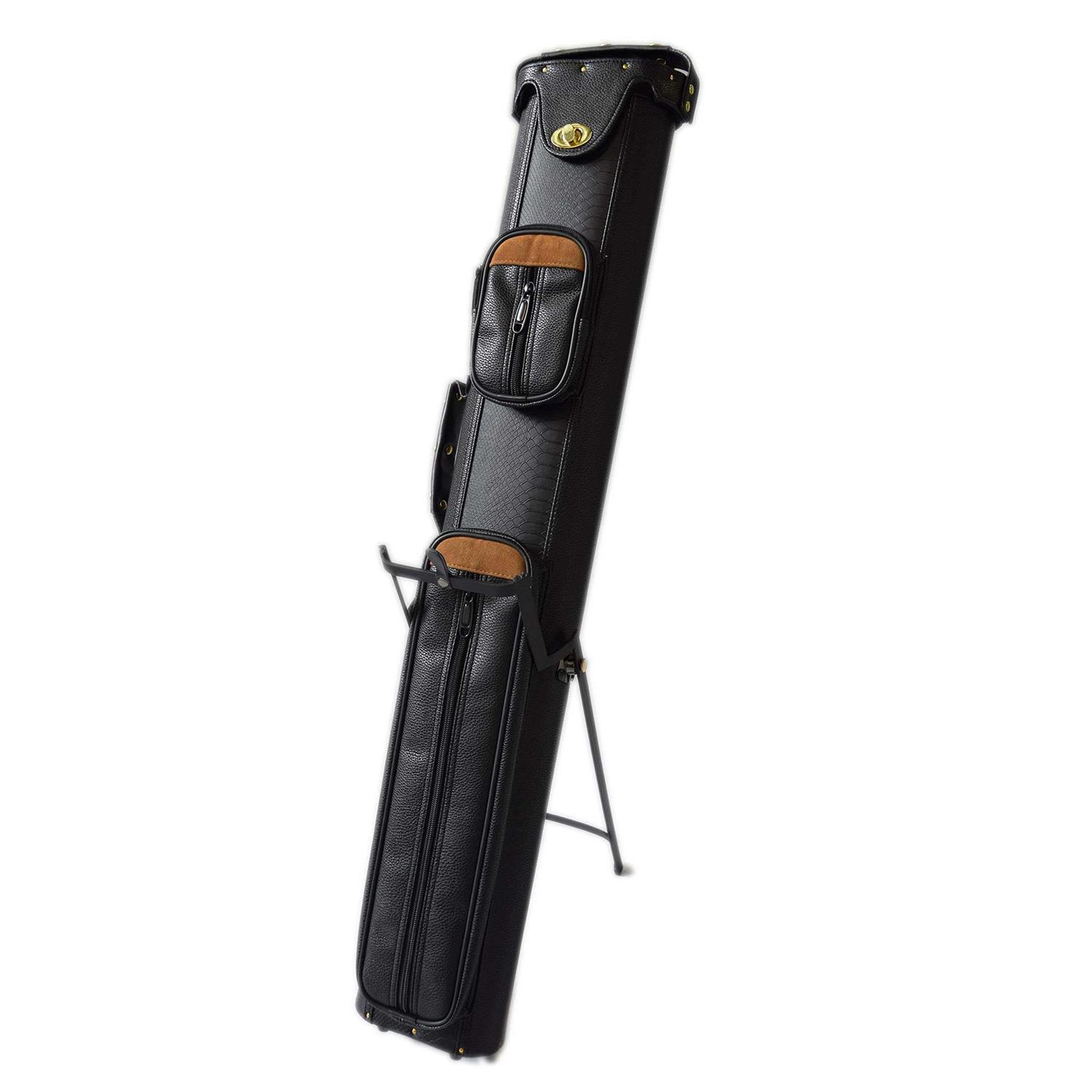 2x4 Hard Pool Cue Case 2b4s Billiard Stick Carrying Cue Case with Stand - Sports Supplies Online Store