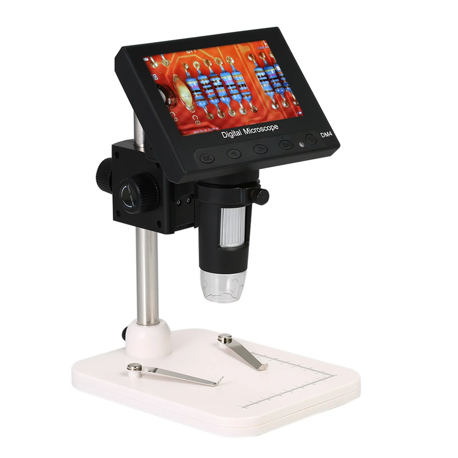 1000X Magnification 4.3-Inch Lcd Display Portable Microscope 720P Led Digital Magnifier With Holder For Circuit Board Soldering Tool