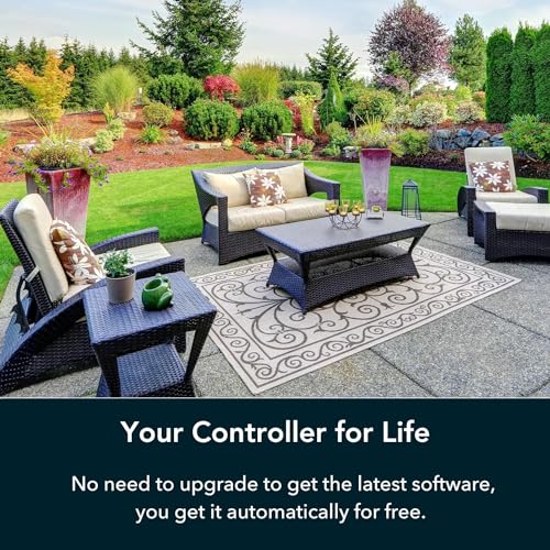 Rachio WiFi Smart Sprinkler Controller (8-Zone Irrigation Remote Control) &ndash; App-Based Scheduling, Local Weather Intelligence, Rain Skips