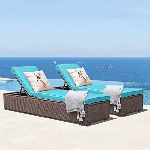 Patiorama Patio Chaise Lounge Chair, Sun Lounger