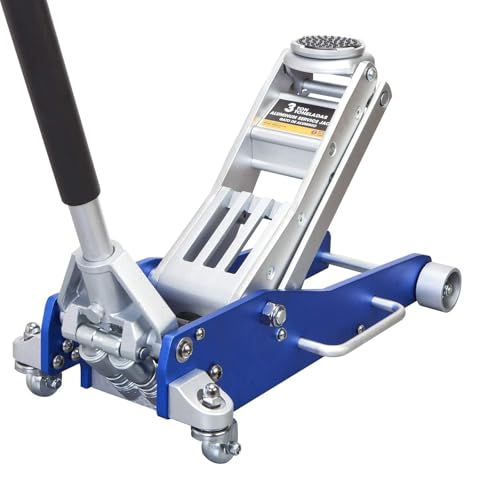 BIG RED 1.5 Ton Floor Jack,Aluminum and Steel Hydraulic Low Profile Car Jack with Dual Piston Quick Lift Pump
