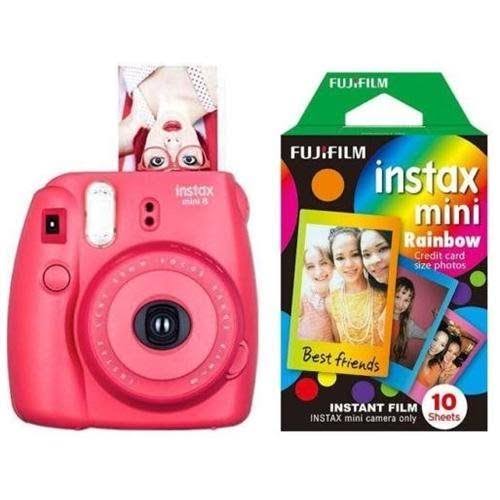 Fujifilm Instax Mini 8 Instant Photo Film Polaroid Camera Picture Rasp
