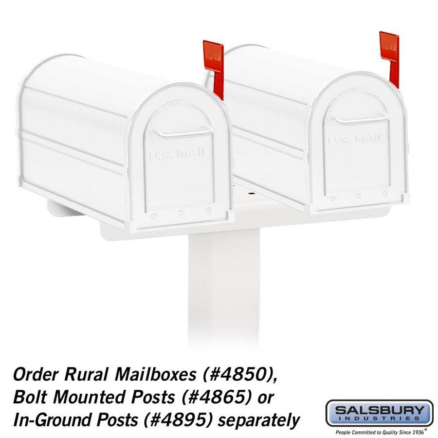 Salsbury Industries 4882wht Rural Mailboxes Spreader, 2 Wide, White