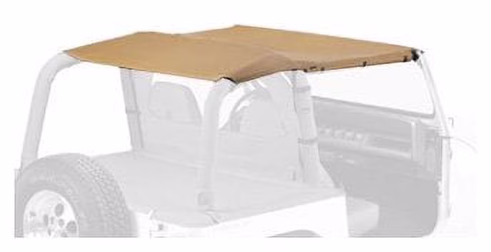Bestop 52529-37 Jeep Wrangler Safari Ext Length Strapless Safari Style Bikini Top, Spice Fits select: 1992-1995 JEEP WRANGLER / YJ
