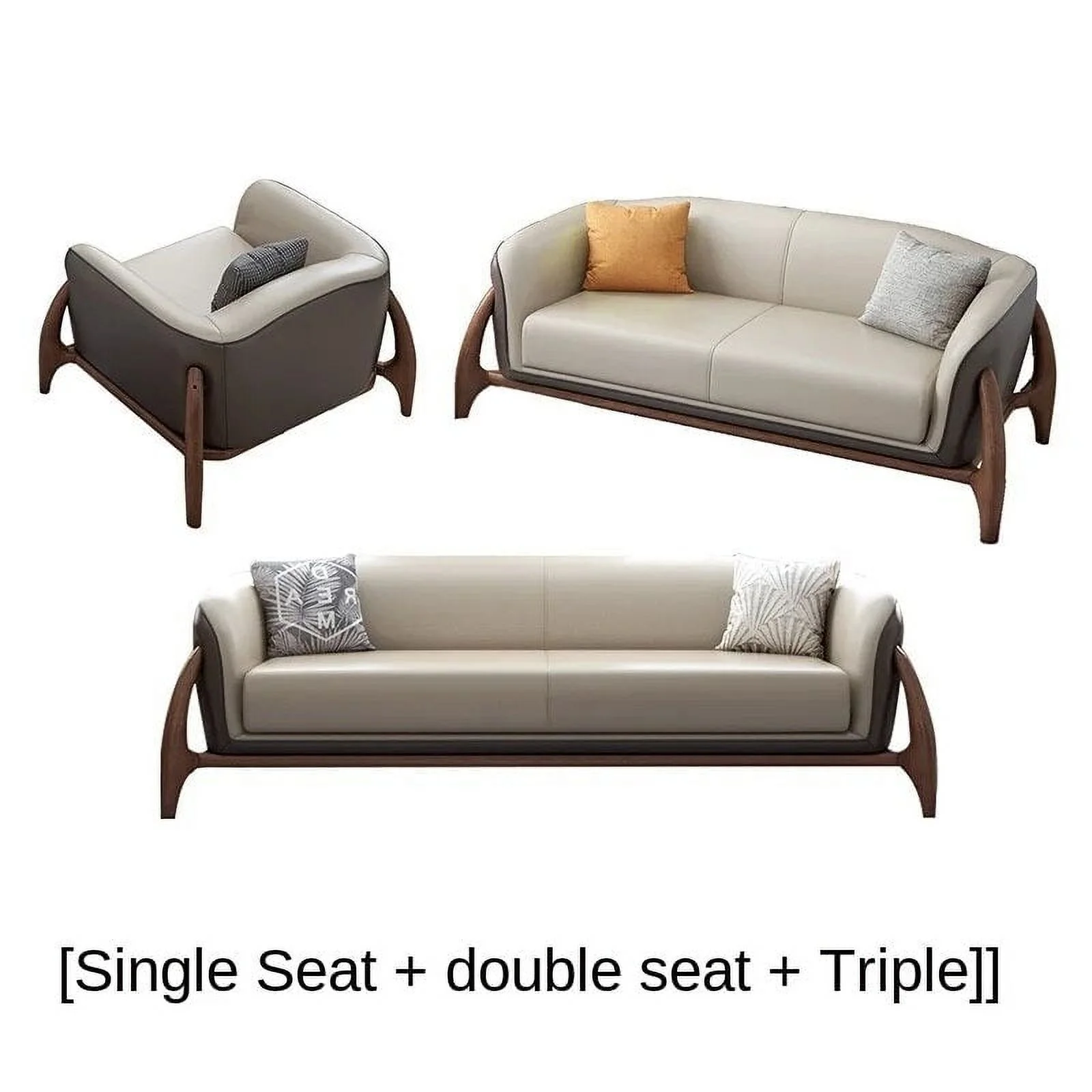 Nordic sofa 123 combination simple modern sofa  sofa set living room furniture leather  sectional sofa  couch set