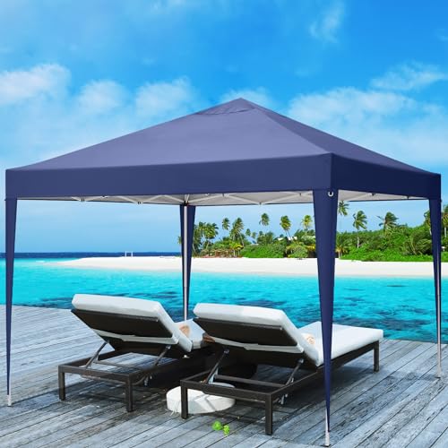 COBIZI 10x10 Pop up Canopy Tent Protable Canopy Tent with 4 Sidewalls Waterproof Commercial Instant Shelter for Parties, Wedding