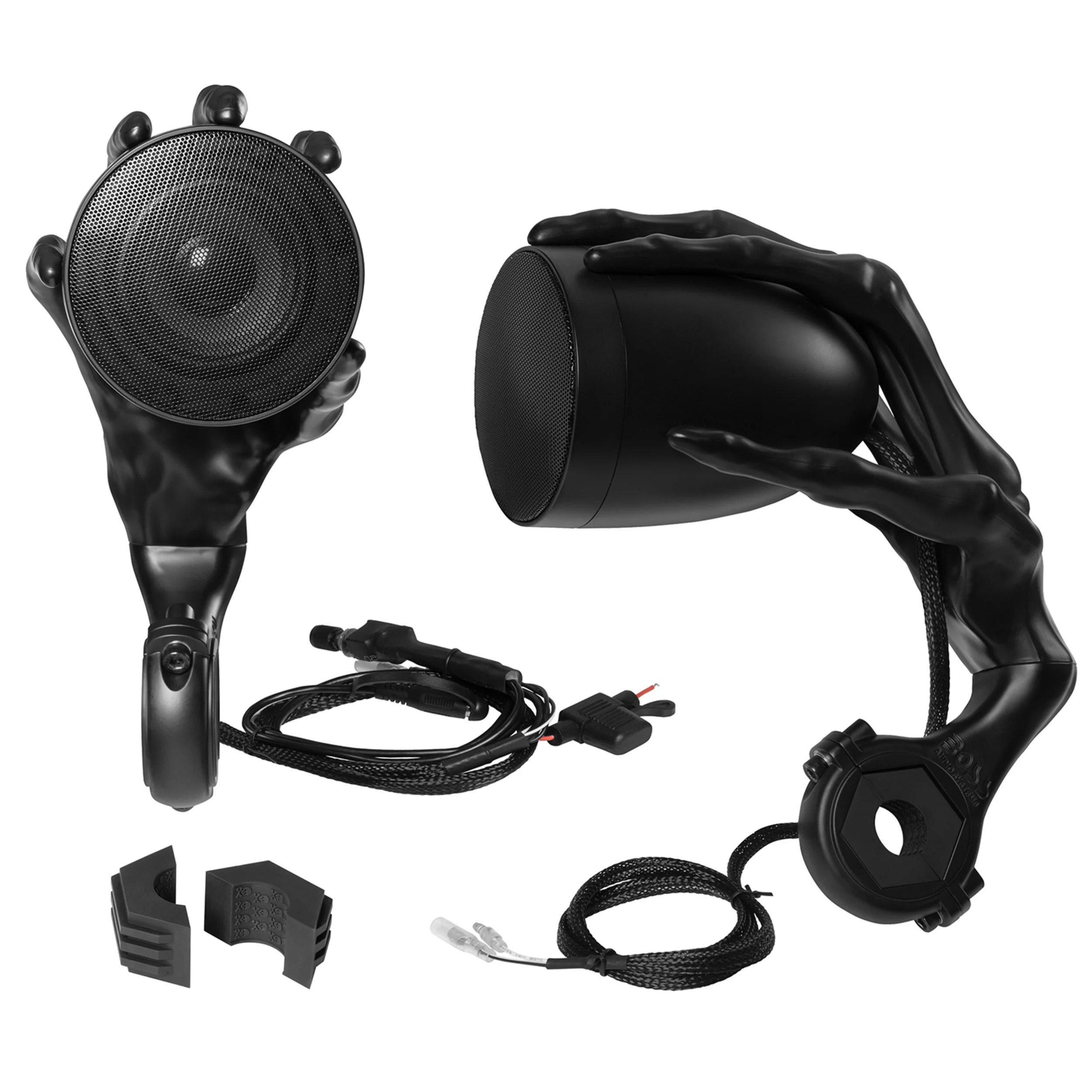 Boss Audio Systems PHANTOM800 Motorcycle Weatherproof Bluetooth Speaker System 3 Inch Speakers - Radiant Selections