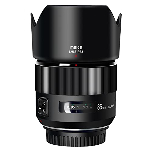 Meike 85mm F1.8 Full Frame Auto Focus Medium-Telephoto Portrait Lens Compatible with Canon EOS EF Mount Digital SLR Cameras 5D Mark IV 6D Mark II