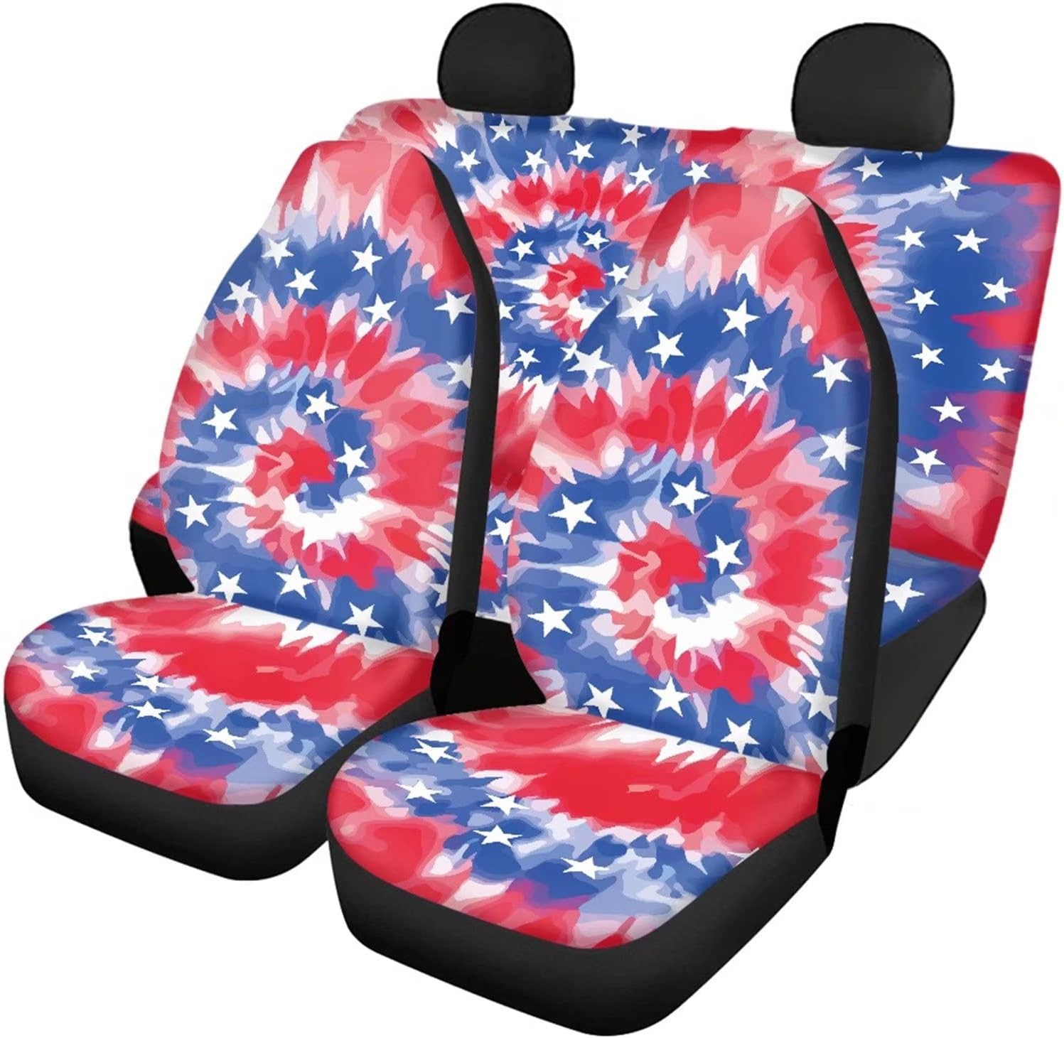 SEANATIVE Stretchy Car Seat Cover Camo Forest Deer Universal Car Interior Seat Cover Machine Washable Anti-Slip Front and Rear Bench Back Seat Cover