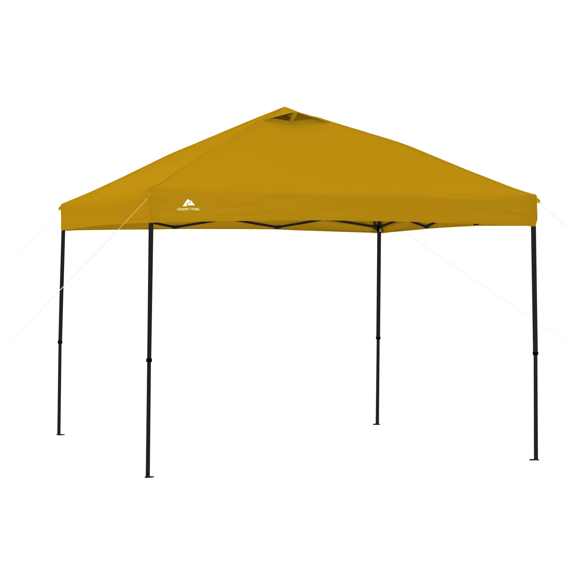 Ozark Trail Simple Push Straight Leg Instant Canopy, White, 10 ft x 10 ft