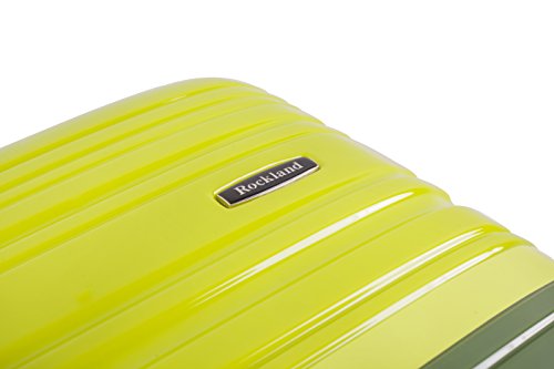 Rockland Melbourne Hardside Expandable Luggage with Spinner Wheels, 2TONEBLUE, 2 Piece (20/28)