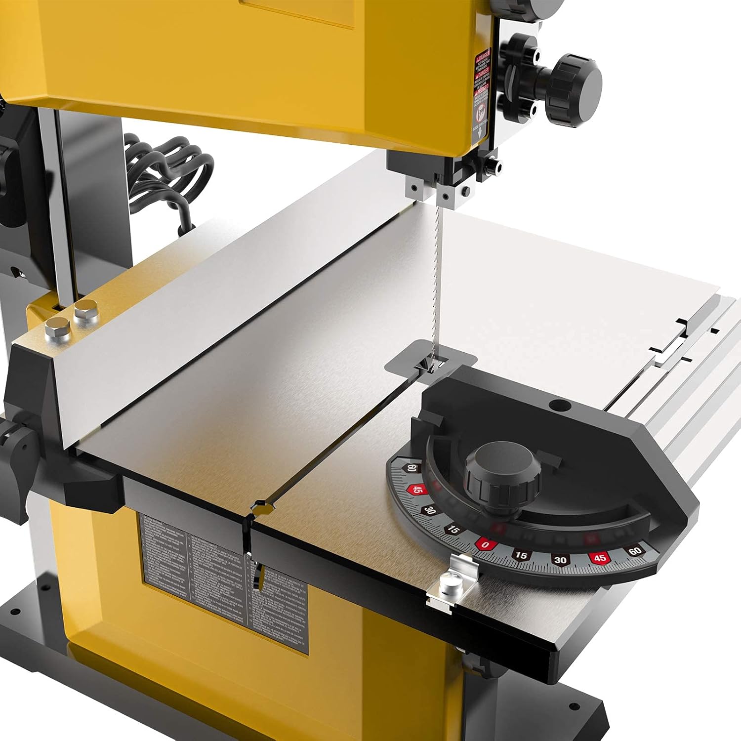 Woodskil 3A 9-Inch Band Saw,2500FPM & 1720RPM Low Noise Induction Motor Bandsaw Anti-Shake with Steel Base and Cast Aluminum Table