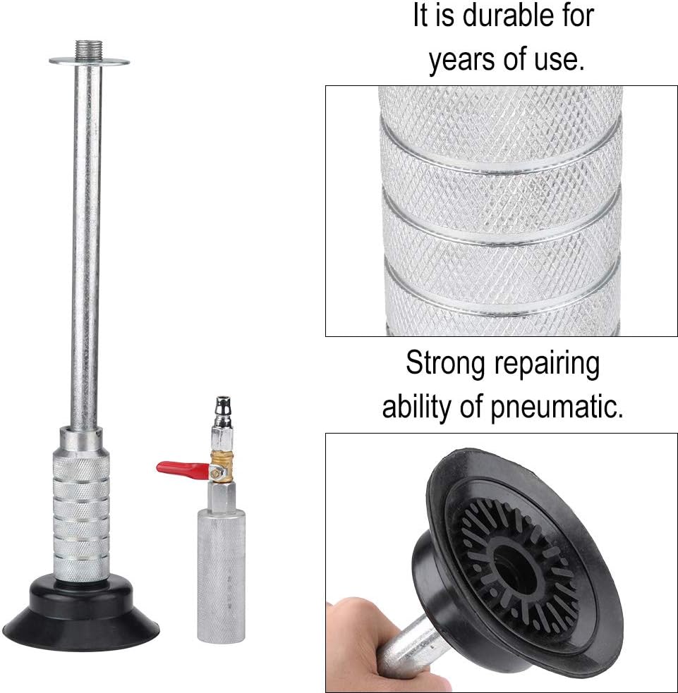 Qiilu Paintless Dent Repair Puller Auto Body Hail Damage Remover Pneumatic Air Suction Dent Puller Slide Hammer