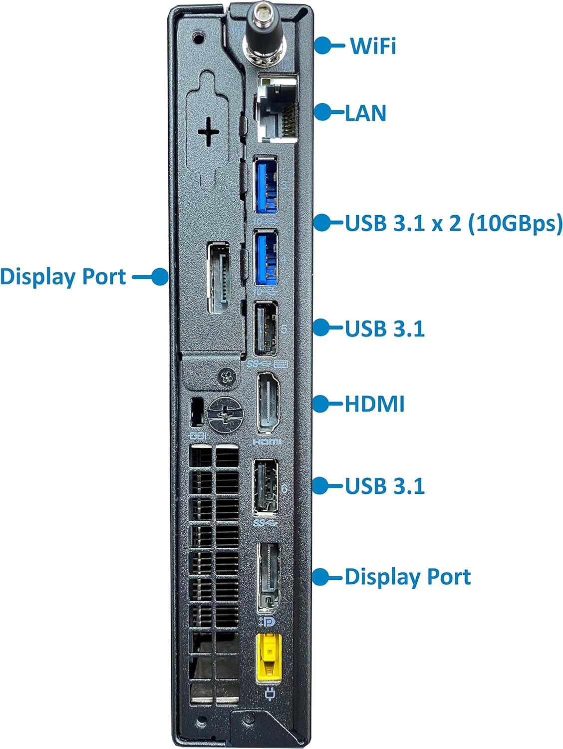 Lenovo ThinkCentre M720q Tiny Desktop Computer, Intel i3-8100, 16GB RAM, 512GB NVMe, 4K Monitor Support DisplayPort, HDMI, AC Wi-Fi, Bluetooth
