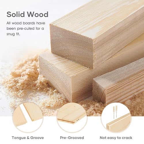 Double 30x84 inch Sliding Barn Wood Door Slab with 5ft Hardware Kit and Handle