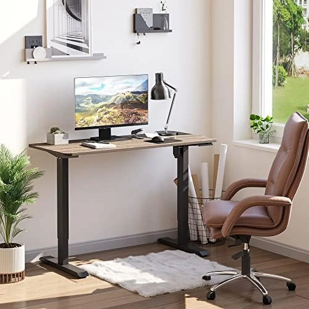 RUNFAYBIU Electric Height Adjustable Standing Desk with 54"