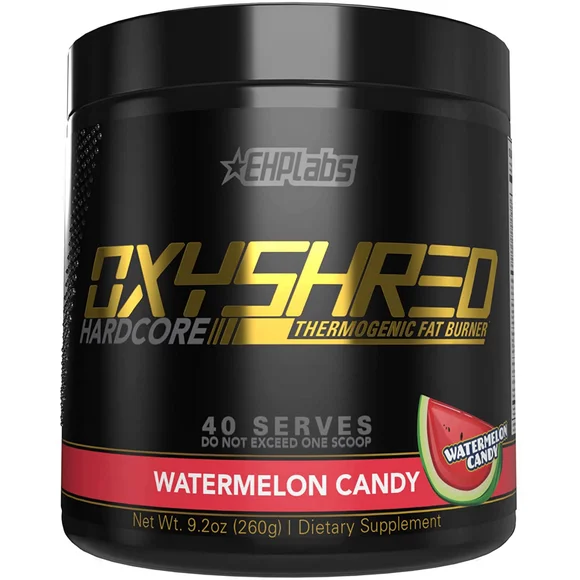 EHPlabs OxyShred Hardcore Thermogenic Pre Workout Powder for Shredding - Preworkout Powder with L Glutamine & Acetyl L Carnitine