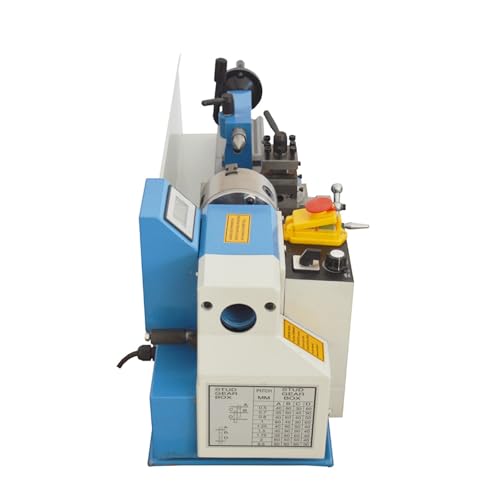 Mini Metal Lathe CJ0618 Metric Thread 750W Benchtop Precision Metal Wood Horizontal Lathe 0-2500rpm Variable Speed 7"*14" 110V for Teaching and